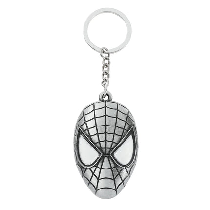 Marvel Spiderman Keychain Y2k Anime Avengers Alloy Spider Mask Keyrings Boys Men's Pendant Key Chain Jewelry Accessories Gift