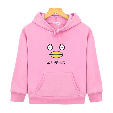 Elizabeth Gintama Duck Pullover Kawaii Hoodies for Teen Girls Yellow Sweatshirt Kids Baby Boys Clothes Children Costume Outfits