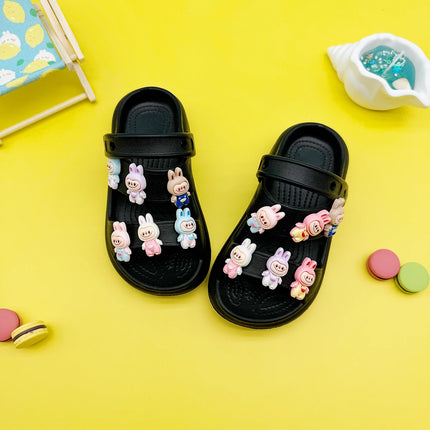 Fashion Popular Cartoon Slippers New Flats Bottom Boys and Girls Non-Slip Soft Bottom Sandals 811