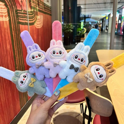 2025 New Cute Plush Pop Ring Bracelet Cartoon Doll Girlfriend Couple Bracelet Creative Gift for Women