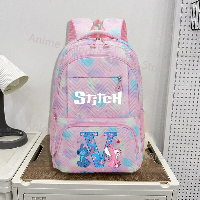 Disney Stitch Large Capacity Backpack for Students Anime Cartoon Fashion Schoolbag Boys Girls Book Stationery Storage Bag Gifts