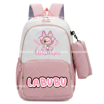 Large Capacity Backpacks Pencil Bag Cartoon Printed Animals Schoolbag Boys Girls Book Stationery Storage Bags Gift
