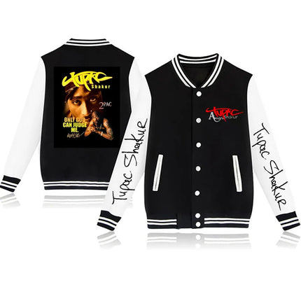 2024 Tupac /2Pac baseball uniform coat casual fashion jacket men