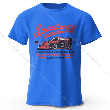 Formula Racing Art T-Shirt 100% Premium Cotton Performance Fit Hand Drawn Speed Graphic Tee for Racing Fans