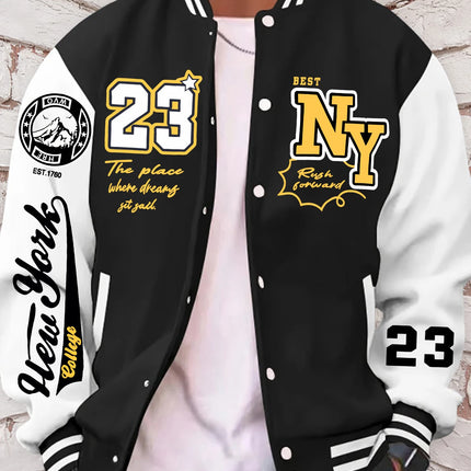 The Place Where Dreamy Got Baseball Uniform Man Lucky Number 23 Hoodie fur-liner Fleece  Men American Jacket Spring Autumn Tops