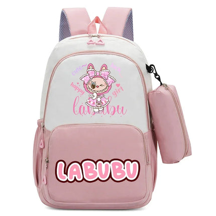 Large Capacity Backpacks Pencil Bag Cartoon Printed Animals Schoolbag Boys Girls Book Stationery Storage Bags Gift