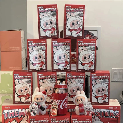 POP MART Original Quality Goods Labubu Blind Box Coca Cola Series Labubu Pendant Doll Monster Keychain Birthday Christmas Gift