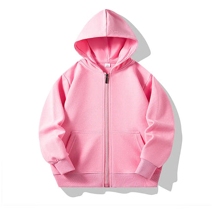 Hoodies for Children 2023 Autumn Zipper Hooded Sweatshirt Infants Boys Girls Clothes Casual Active School Teen Kids Outerwear