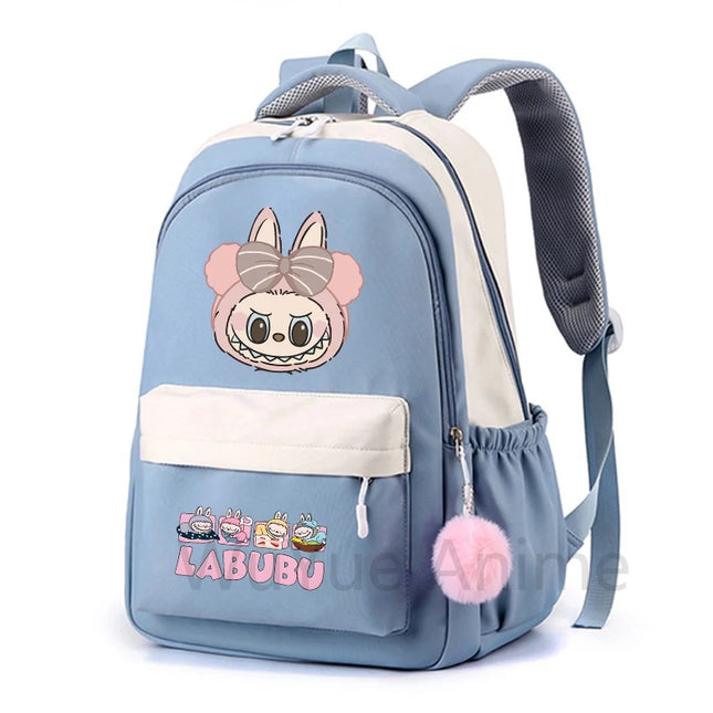 Cute Cartoon Printed Backpack Student Kid Schoolbag Women Large Capacity Waterproof Bookbag Kid Birthday Gift Travel Bag Mochila
