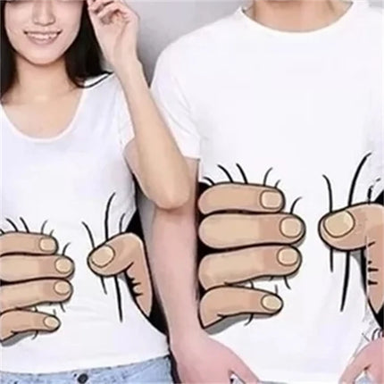 Funny Catch Graphics T-shirts Summer Fashion Short Sleeve O Neck Simple Men Women 3D Printed T Shirts Casual Loose Couple Tees