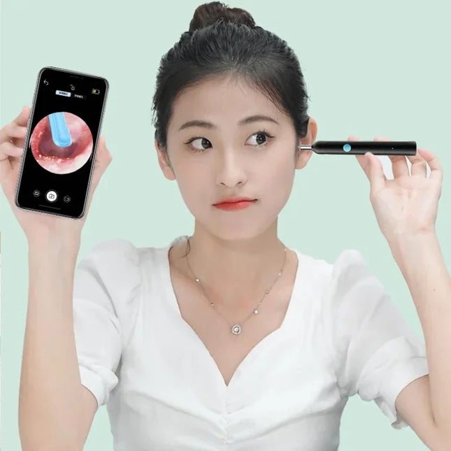 Wireless Visual Silicone Ear Spoon Endoscope Earpick Camera Otoscope Safe Ear Cleaner for Kids & Adults