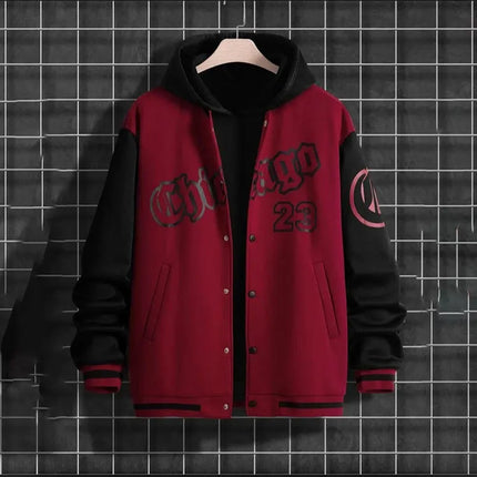 Men's Spring and Autumn Seasons Fashion Brand American Baseball Coat Loose Casual   Jackets for Men