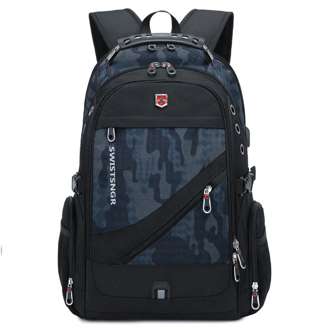 Waterproof Backpacks USB Charging School Bag Anti-theft Men Backpack Fit 20 Inch Laptop Travel Backpack Mochila High Capacity