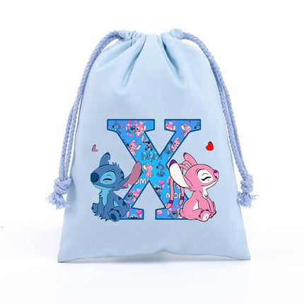 Disney Stitch Drawstring Bag Anime Fashion Jewelry Dust Bags Home Storage Pockets Portable Shopping Pouch Candy Gifts Handbag