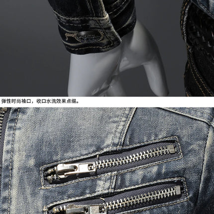 2024 New Men's High Quality Fashion with Handsome Retro Trend Leisure Spring and Autumn Good Zipper Denim Jacket  None   M-6XL