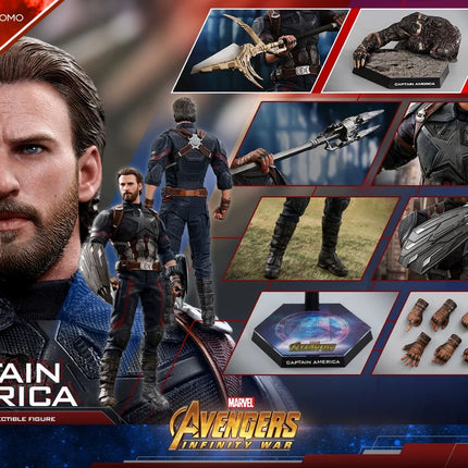Genuine Hot Toys Steve Rogers Action Figure 1/6 Avengers Captain America Anime Figure HT MMS480 Statue Deluxe Edition Model Toys