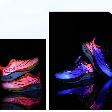 Summer Men's Running Shoes New Professional Carbon Plate Sports Training Shoes Outdoor Non-slip Shock-absorbing Tennis Shoes