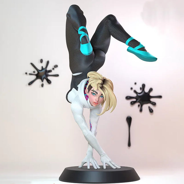 18cm Spidergwen Figure Spider Girl Anime Figure Movie Role Gwen Action Figurine Pvc Model Collectible Doll Desk Decora Toys Gift