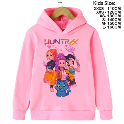 KPop Demon Hunters Hoodies Baby Girl Boy Clothes Fashion Casual Hooded Sweatshirts K-Pop Demon Hunters Pullover Kids