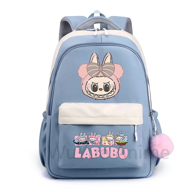 Cute Cartoon Printed Backpack Student Kid Schoolbag Women Large Capacity Waterproof Bookbag Kid Birthday Gift Travel Bag Mochila