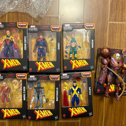 2025 Marvel Legends X-MEN Nemesis BAF Wolverine Nightcrawler Gambit Fabian Cortez Cyclops Husk Marrow 6" Action Figure Toys Doll