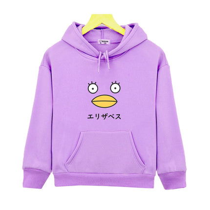Elizabeth Gintama Duck Pullover Kawaii Hoodies for Teen Girls Yellow Sweatshirt Kids Baby Boys Clothes Children Costume Outfits