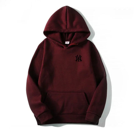 Men's and Women's Casual Fashion Trend Fleece Hooded Hoodies Spring Fall Outdoor Sweatshirt Popular Font Print Pullovers Coat