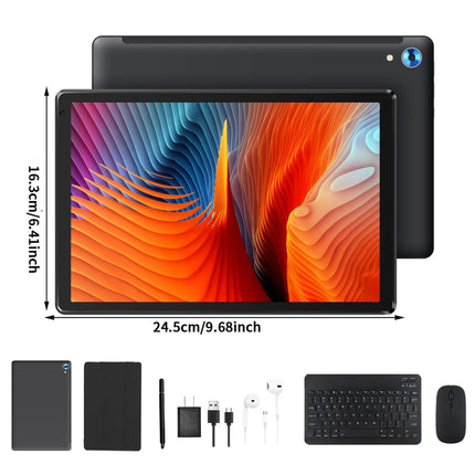 URAO C109L 10 Inch Tablets Android 15 A523 Octa Core Tablet 24GB+128GB 1 TB Expansion WiFi 6 5MP+8MP Camera Keyboard Mouse Set
