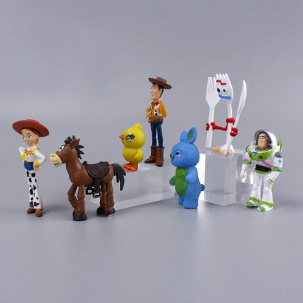 10Pcs Anime Toy Story Action Figure Buzz Lightyear Woody Jessie Alien Kawaii Doll PVC Collectible Model Toys Kid Christmas Gift