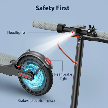 JUICEASE Smart APP Electric Scooter 8.5" Solid Tire 350W 7.8/10.5AH Battery Foldable Electric Kick Scooter 15-35KM Max Range