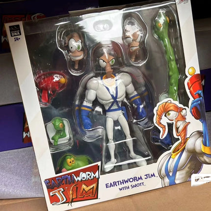 In Stock Original PDNA 1/12 Earthworm Jim Psy Crow Bob The Killer Action Figure Worm Body Psy-Crow Collectible Toy Birthday Gift