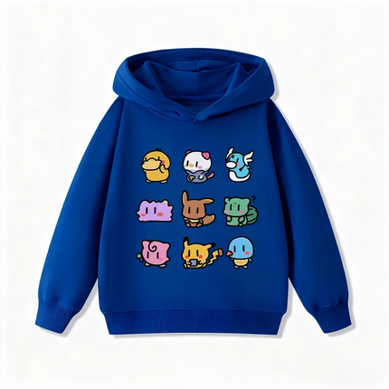 Potdemiel Pikachu Kids Hoodie  Soft and Comfortable Suitable for Boys and Girls Warm in Autumn and Winter Kids Hoodie Sweatshirt