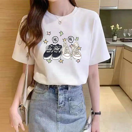 Heartstopper T-Shirt Nick Charlie Shoes Hi Clothes Tops Tees Camiseta Womens Men Casual Loose T Shirt Plus Size Tshirt Tops