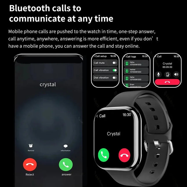 GPS Smart Watch Men For Apple Watch 10 Series Always On Display Body Temperature BT Call NFC Women Smartwatch For IOS Android