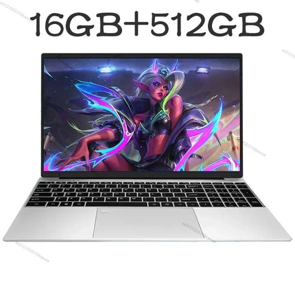 17.3 inch Gaming Office Laptop PC Intel N5095 Windows 11 Pro 16GB DDR4 1TB SSD Fingerprint Unlock Backlit Notebook PC Computer