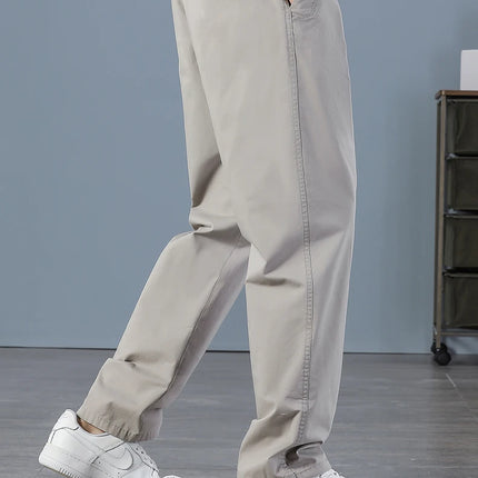 Men's Cargo Pants Summer Spring Cotton Work Wear New In Large Size 6XL Casual Climbing Joggers Sweatpants Hombre Autumn Trousers