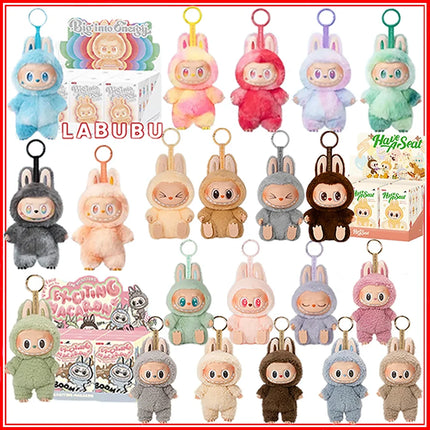For Labubu Monster Exquisite Collection Series Blind Box Teddy Fluffy Toy Animated Character Face Doll Mystery Surprise Present
