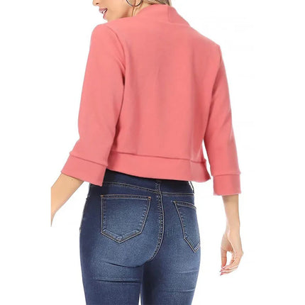 Women Fashion Long Sleeve Cardigan Casual Suit Jacket Spring Female Top Autumn Professional Wear Korean Coat S-5XL