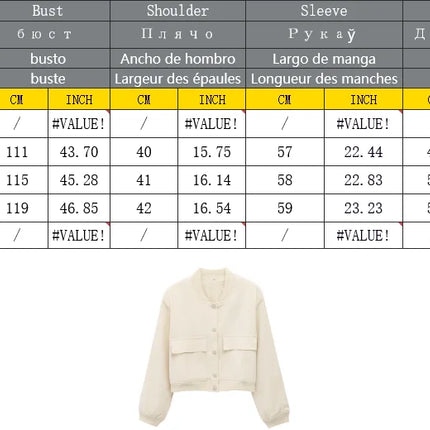TRAF Women's Bomber Jacket 2025 Fashion Long Sleeve Casual New In Outerwears Chic Tops With Pockets Jackets Coat