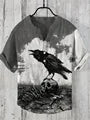 Henry Shirt - Men's new short sleeved casual T-shirt, Japanese style clothing top, casual digital print, sizes s to 5XL