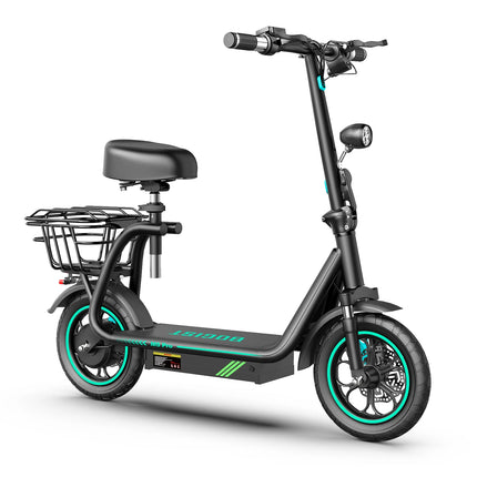 New upgrade Bogist M5 Pro+ 500W 48V 15Ah 12.5 inch inflatable wheels Electric Bike with Storage basket and front shock adsorptio