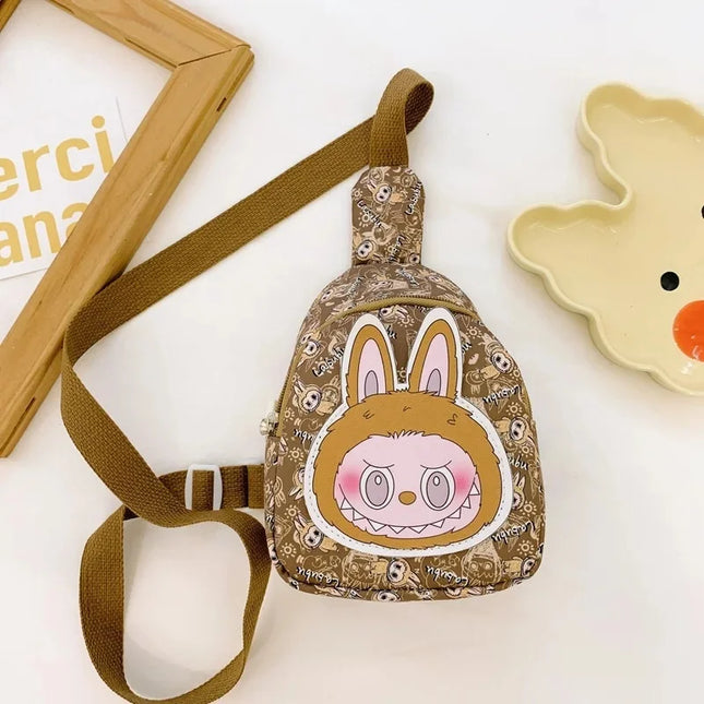 Cute Cartoon Baby Chest Bag Nursery Kids Accessory Lanyard Coin Purse New Design Waist Bag for 3-5 Years Old Children