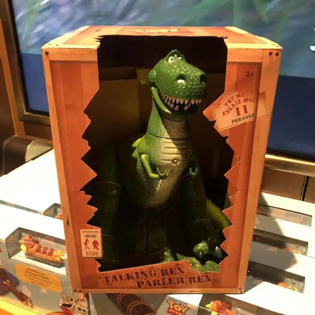 Disney Pixar Toy Story Rex Deluxe Edition Voice Action Figures Dolls Children's Toys Room Decoration Christmas Gift Collectible