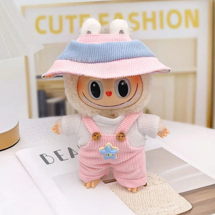 For 17cm Doll Clothes Clothing Set Baby Pendant Clothes Suspender Pants Clothes Replacement Trend Gift