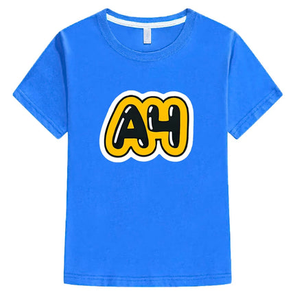 Merch Vlad A4 Kids T-shirt Boys and girls short Sleeved 100% Cotton Tops Влад a4 Бумага  boys clothes y2k one piece kids clothes