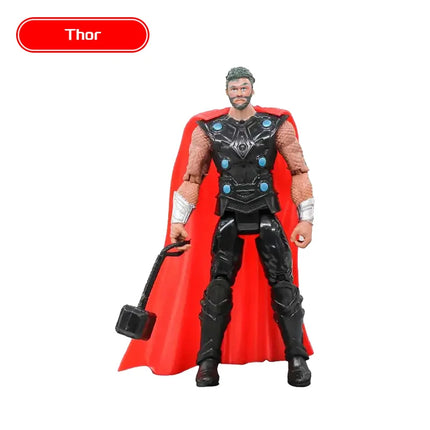 Avengers Hero Hulk Loki Spider Man Captain Marvel Thanos Action Figures Deadpool Iron Man Model Dolls Children Toy Birthday Gift