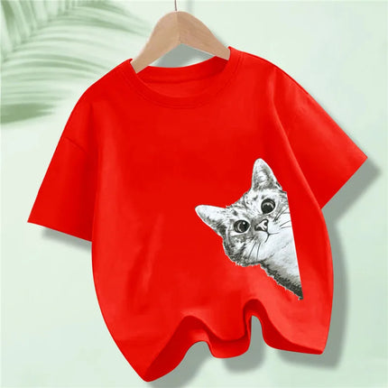 Battery Energy Low Help Me Printed T-Shirt For Boys Harajuku Funny T Shirt Kids Cotton Summer Tops Tee