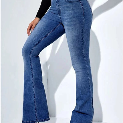 Women's new micro-La jeans high waist stretch comfortable all-match