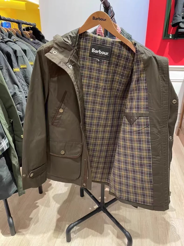 B@r Spring And Autumn Hooded Single Jacket