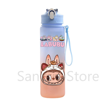 750Ml Cute Cartoon Printed Water Bottle Teenger Student Large Capacity Drinking Portable Outdoor Sport Water Cup Kid Gift